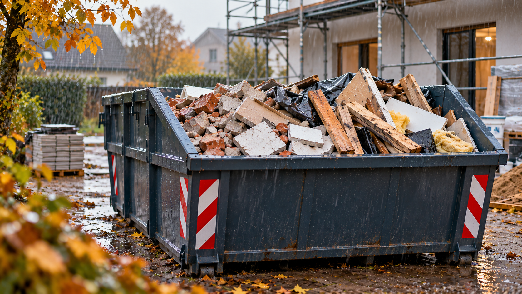 Container bei Regen: Muss ich ihn abdecken?