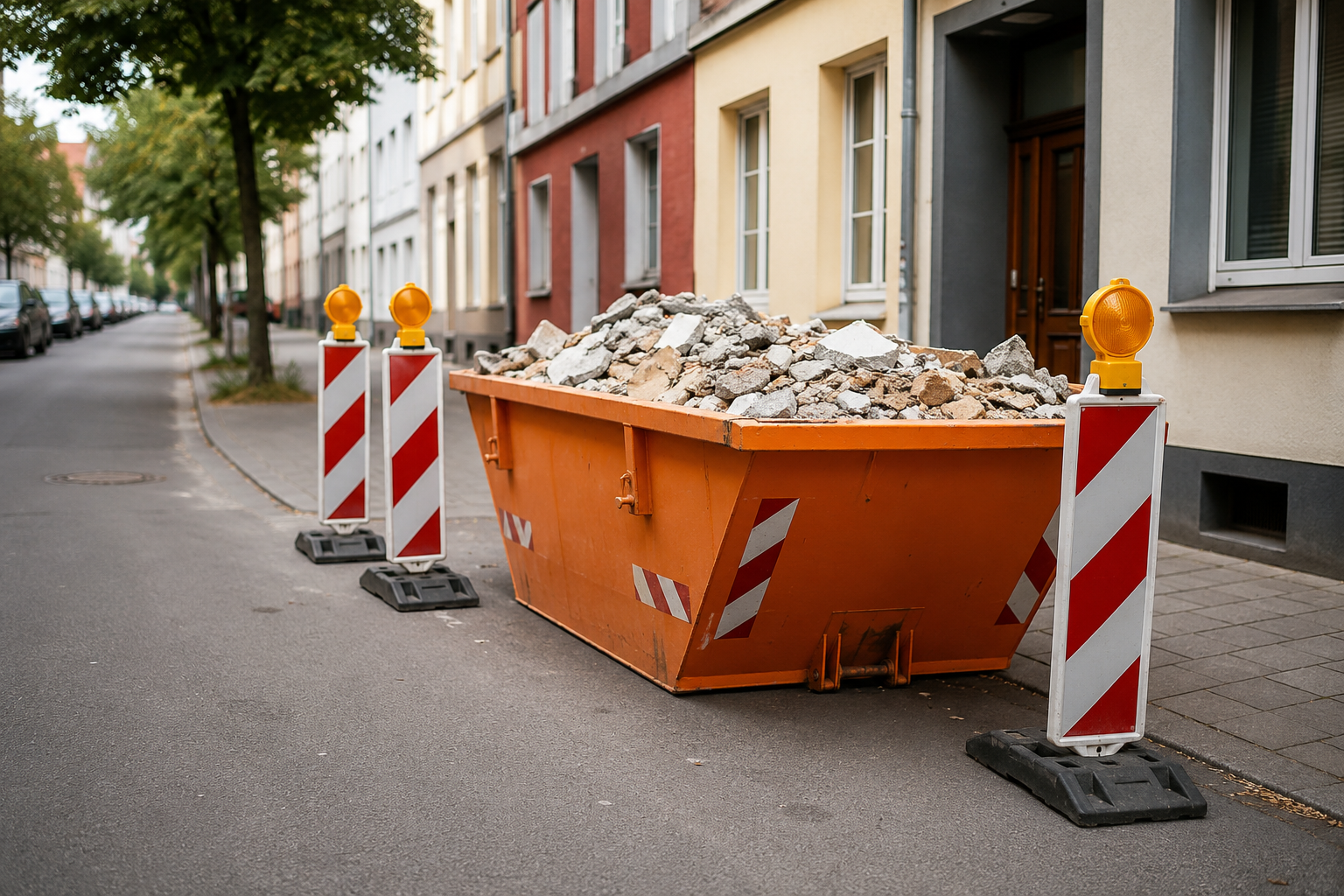 Container auf Straße stellen in Dortmund – Genehmigung?