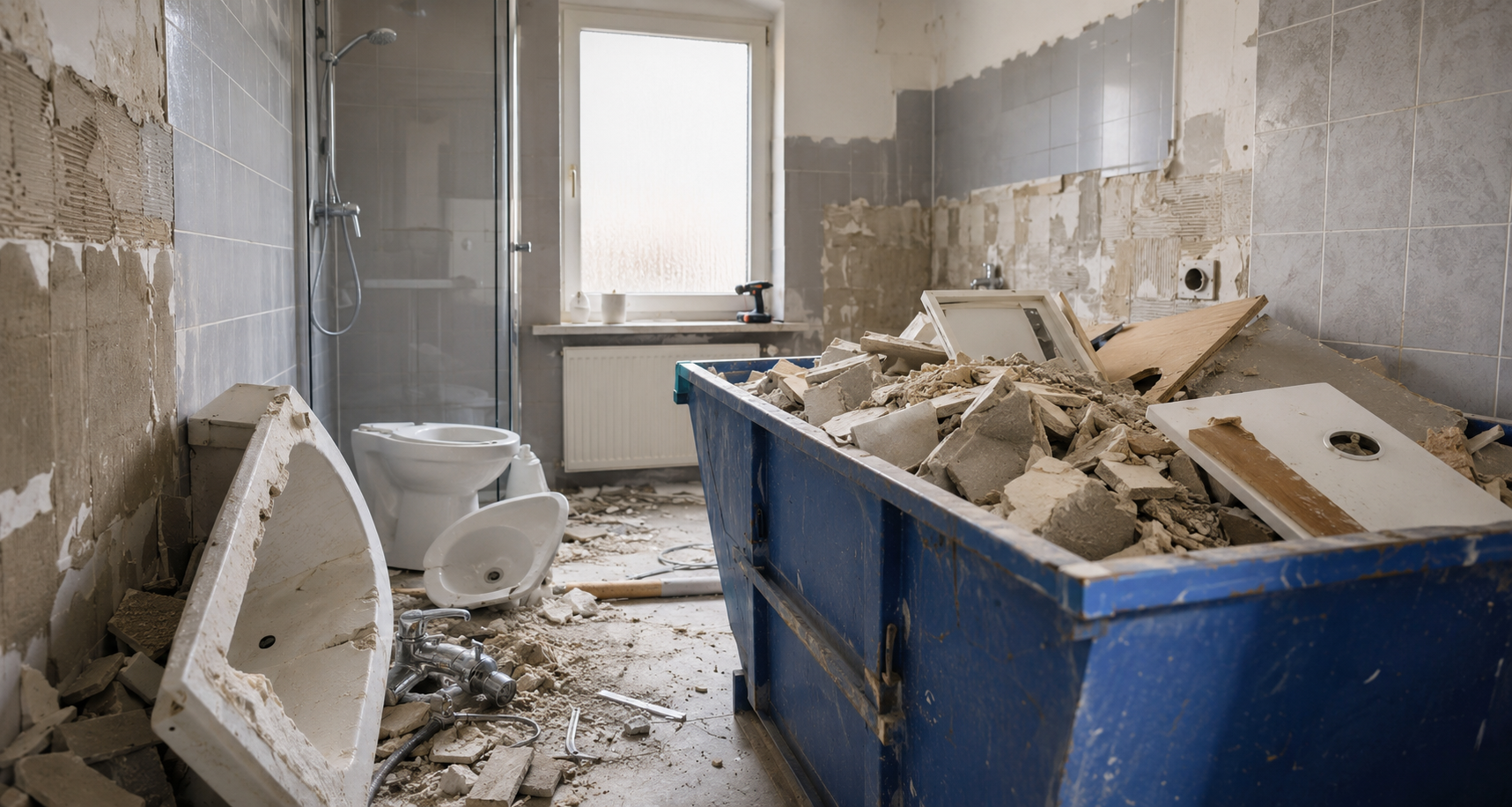 Bad renovieren: Welche Abfälle gehören wohin?