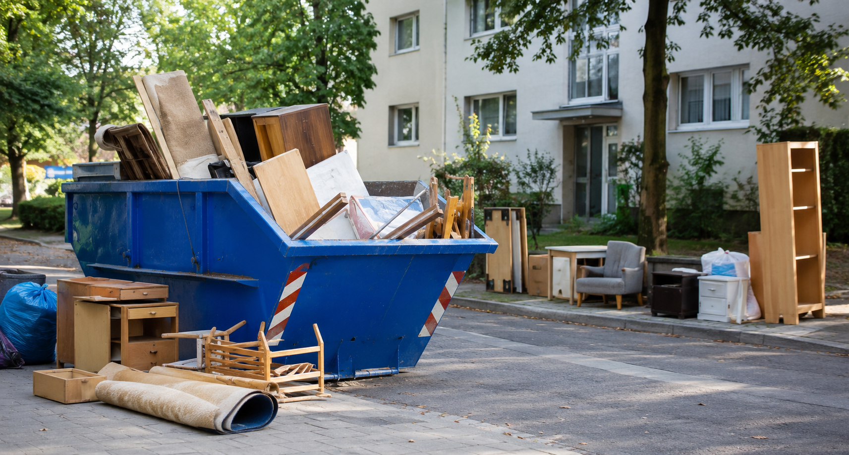 Entrümpelung in Düsseldorf: Container statt Stress