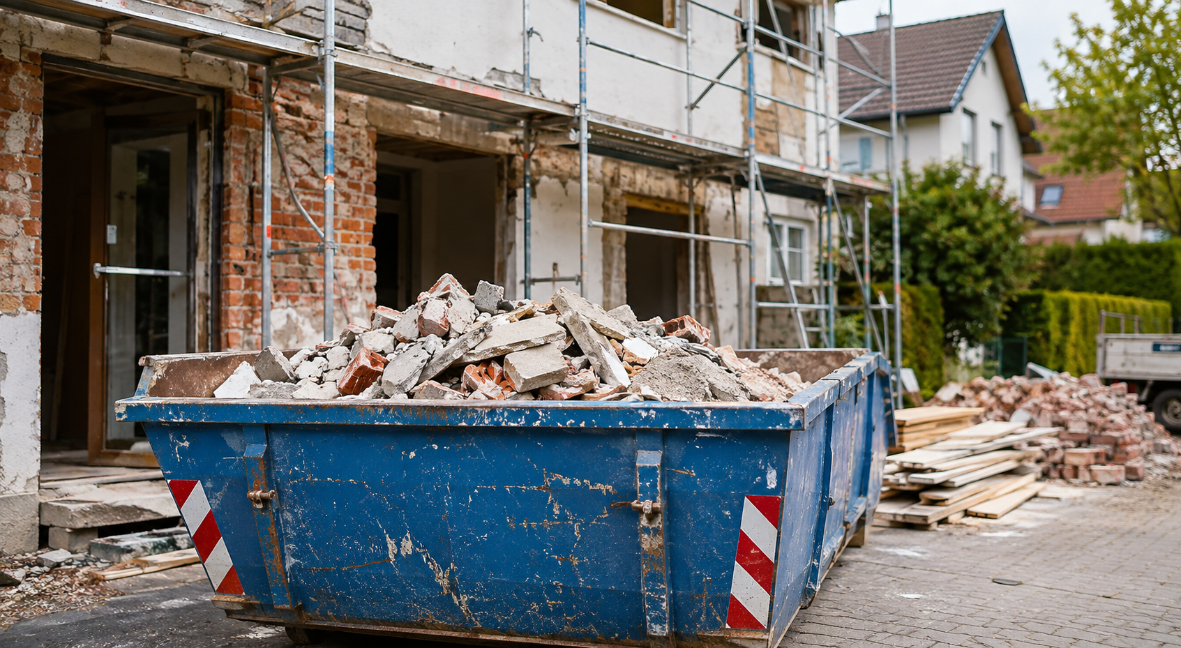 Haus sanieren in Bochum: Den richtigen Container wählen